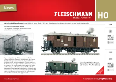 Neuheiteninfo April/Mai 2010 - Fleischmann
