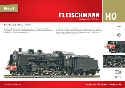Neuheiteninfo Februar/März 2010 - Fleischmann
