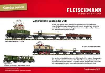 Zahnradbahn-Bauzug der DRB - Fleischmann