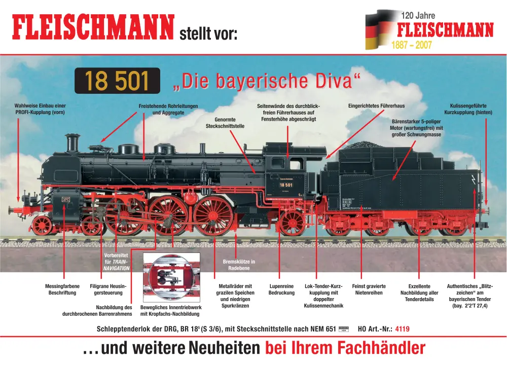 Fleischmann - 18 501 "Die bayerische Diva"