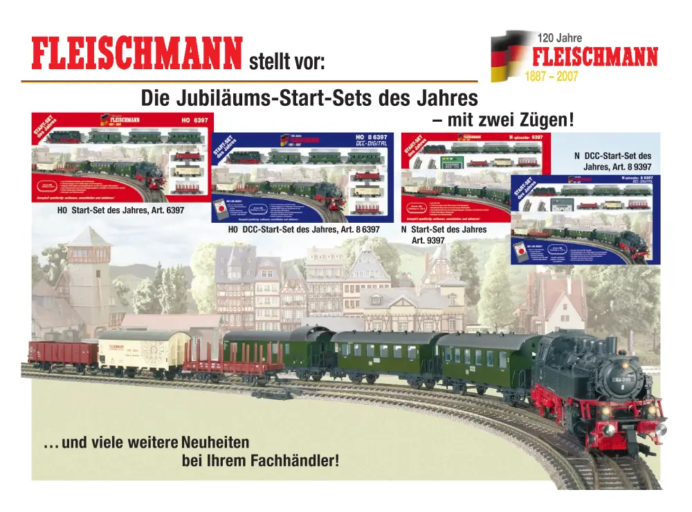 Fleischmann - Die Jubiläums-Start-Sets des Jahres