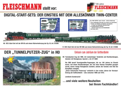Digital-Start-Sets: Der Einstieg mit dem Alleskönner Twin-Center / Der "Tunnelputzer-Zug" in H0 - Fleischmann