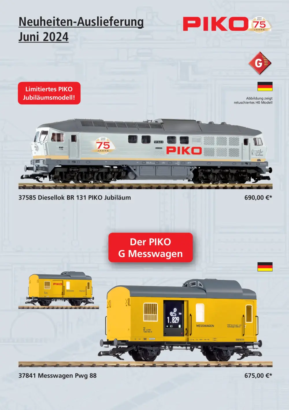 PIKO - Neuheiten-Auslieferung Juni 2024