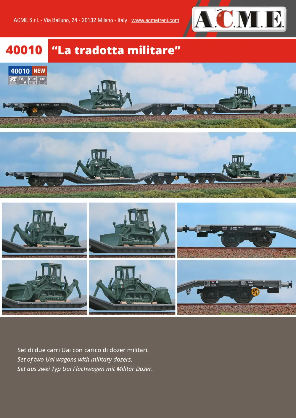 ACME - Anonima Costruzioni Modellistiche Esatte - "La tradotta militare" (ref. 40010)