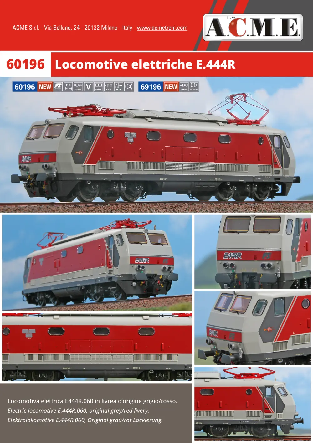 ACME - Anonima Costruzioni Modellistiche Esatte - Locomotive elettriche E.444R