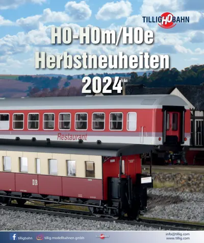 H0-H0m/H0e Herbstneuheiten 2024 - Tillig Bahn