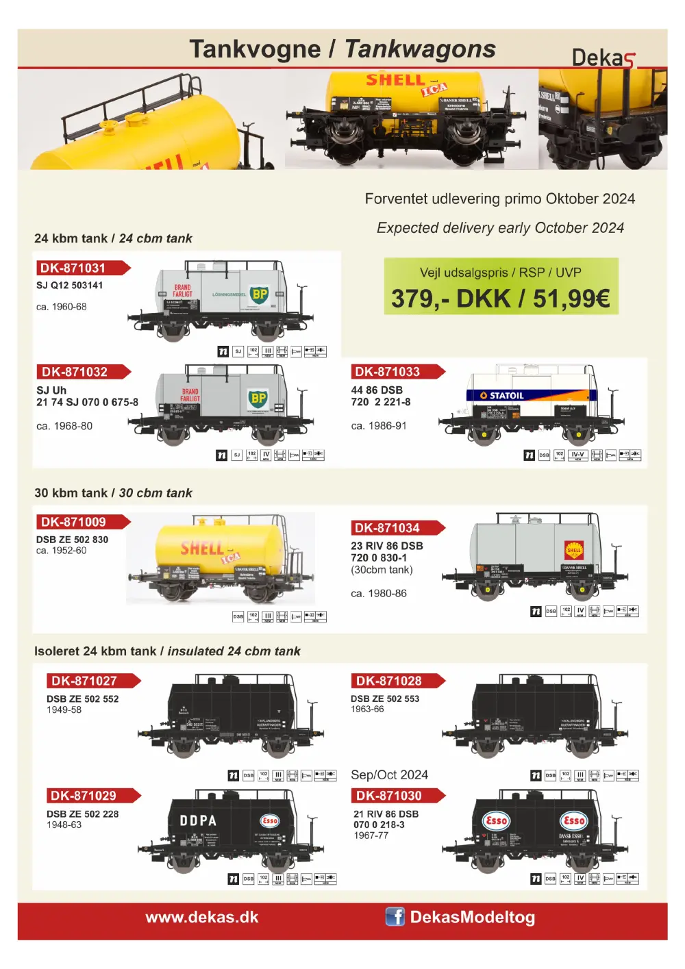 Dekas - Tankvogne / Tankwagons