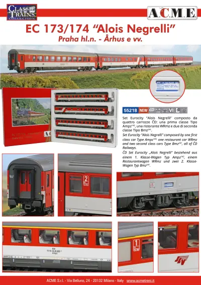 EC 173/174 "Alois Negrelli" (ref. 55218) - ACME - Anonima Costruzioni Modellistiche Esatte