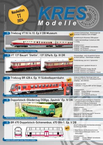 Neuheiten 2024 - KRES Modelle