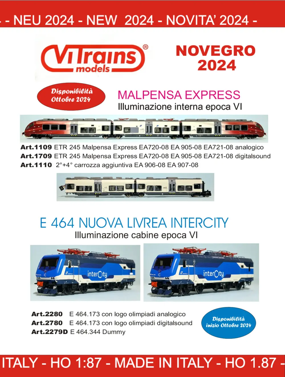 ViTrains - Novità Novegro 2024