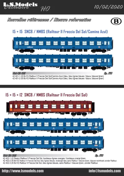 Railtour passenger coaches - LS Models