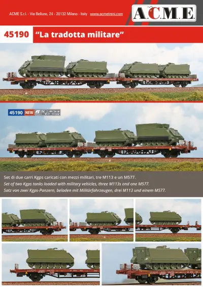 "La tradotta militare" - ACME - Anonima Costruzioni Modellistiche Esatte