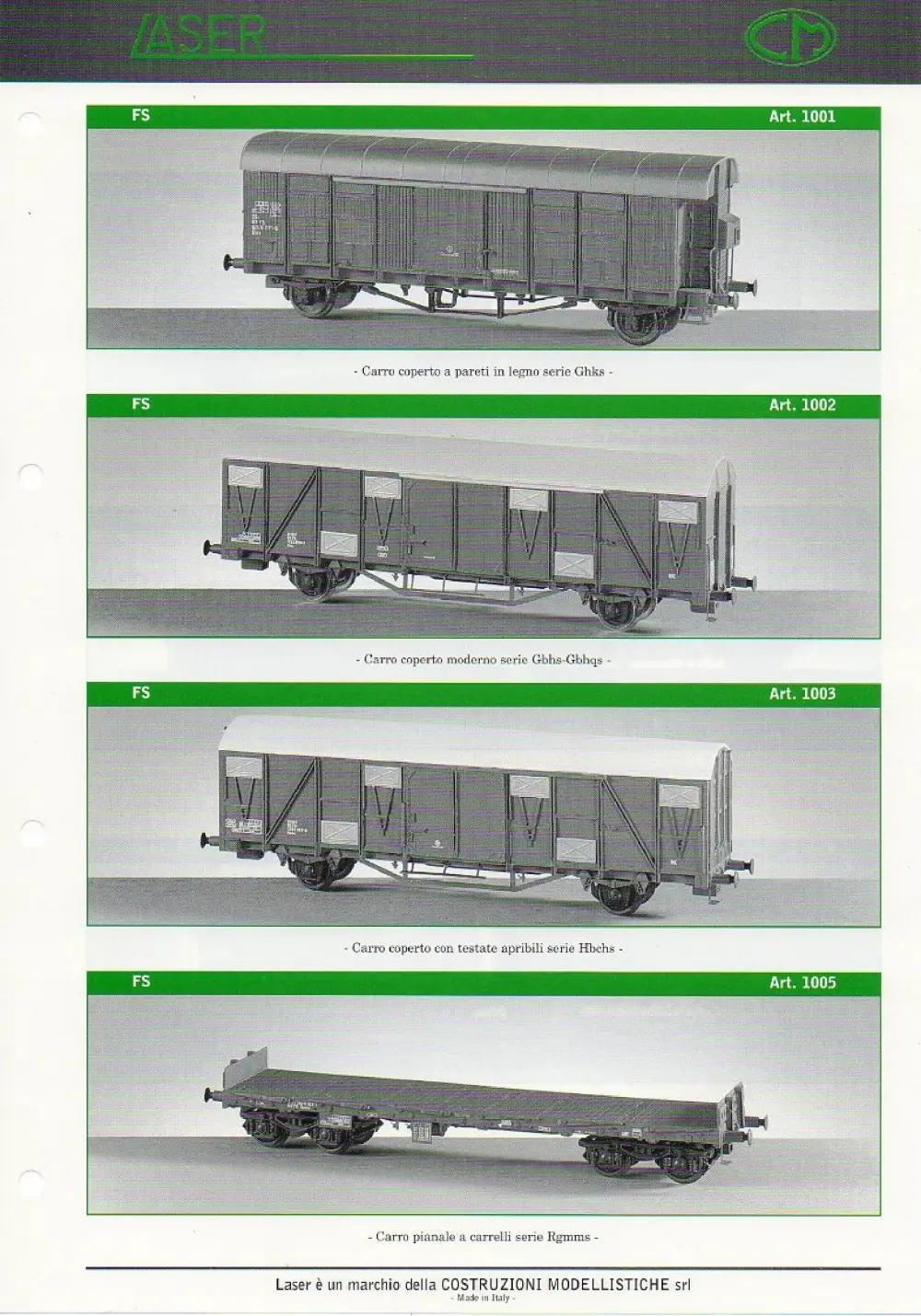 Costruzioni Modellistiche - CM - LASER costruzioni ferromodellistiche