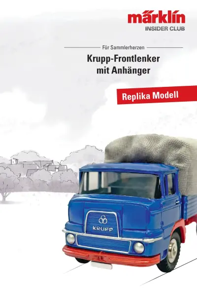 Krupp-Frontlenker mit Anhänger - Märklin