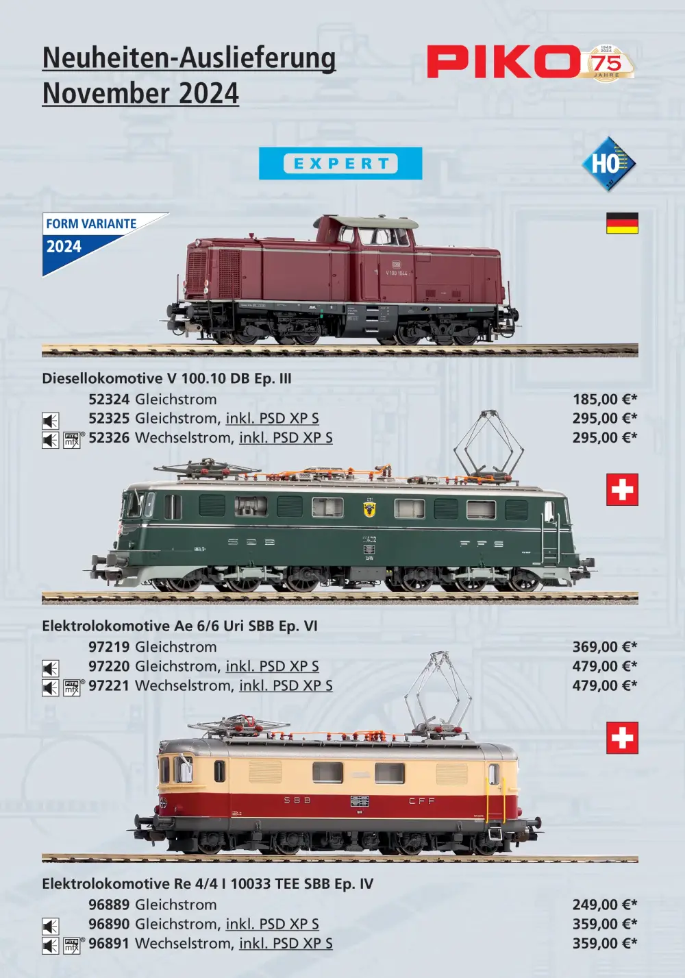 PIKO - Neuheiten-Auslieferung November 2024