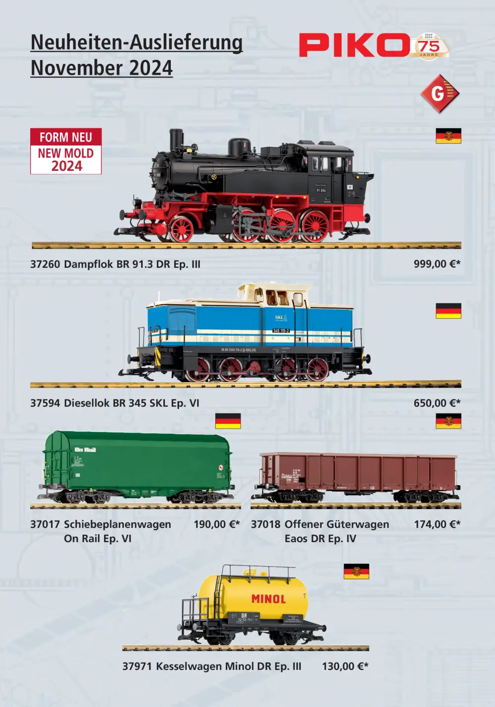 PIKO - Neuheiten-Auslieferung November 2024