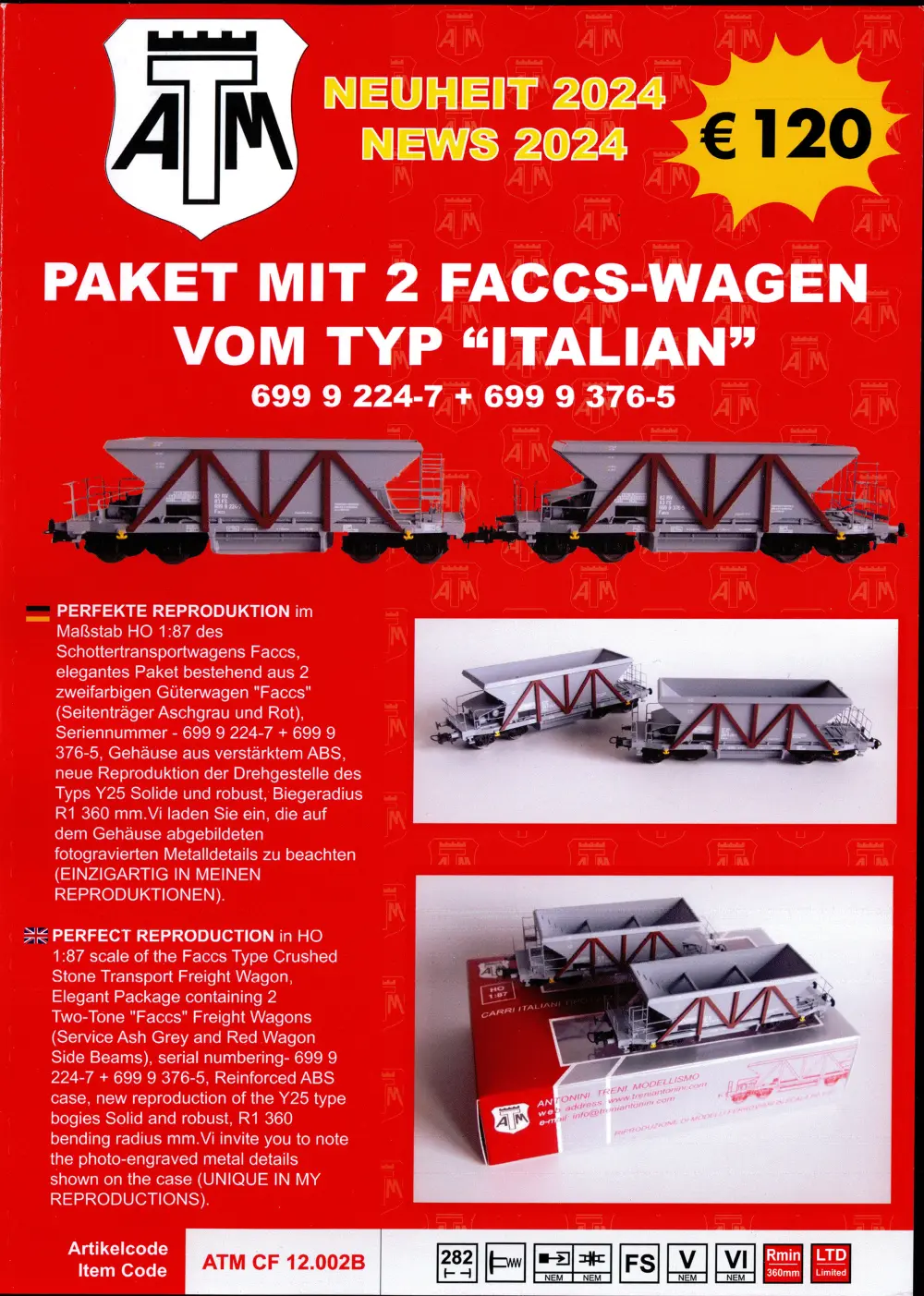 Antonini Treni Modellismo (ATM) - Neuheit / News 2024