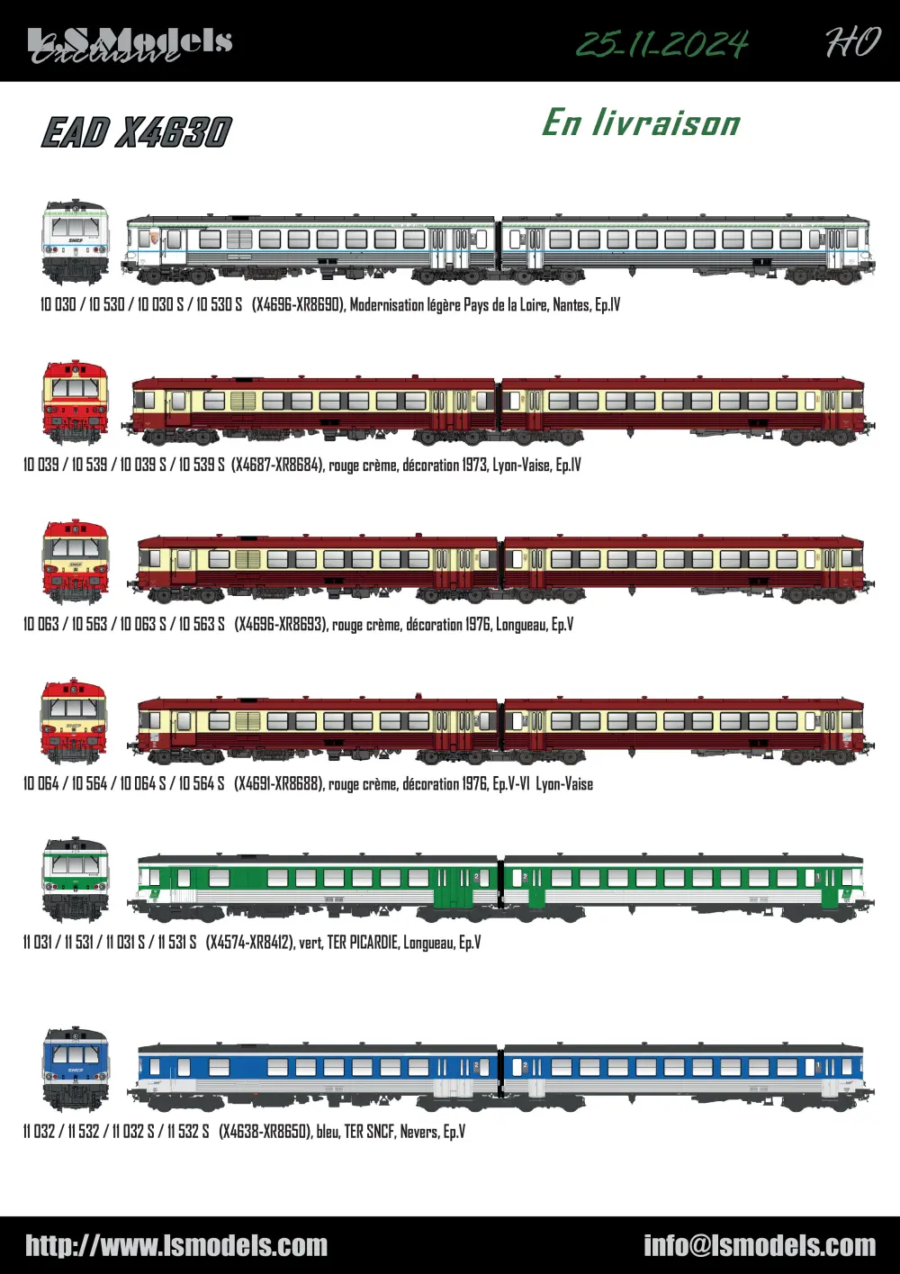 LS Models - EAD X4630 diesel railcar
