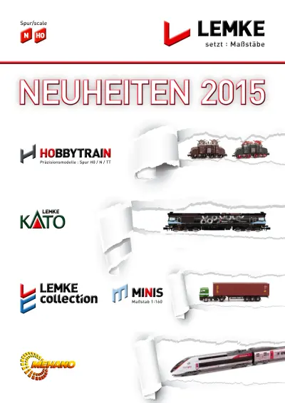 Neuheiten 2015 - Lemke Collection / Hobbytrain / KATO / Mehano
