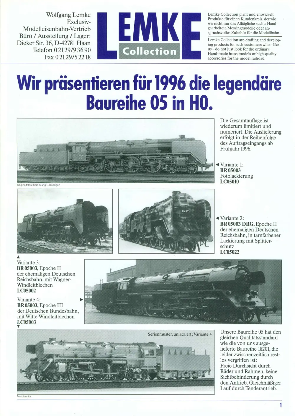Lemke Collection - Brass Models