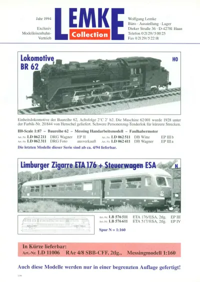 Brass Models - Lemke Collection