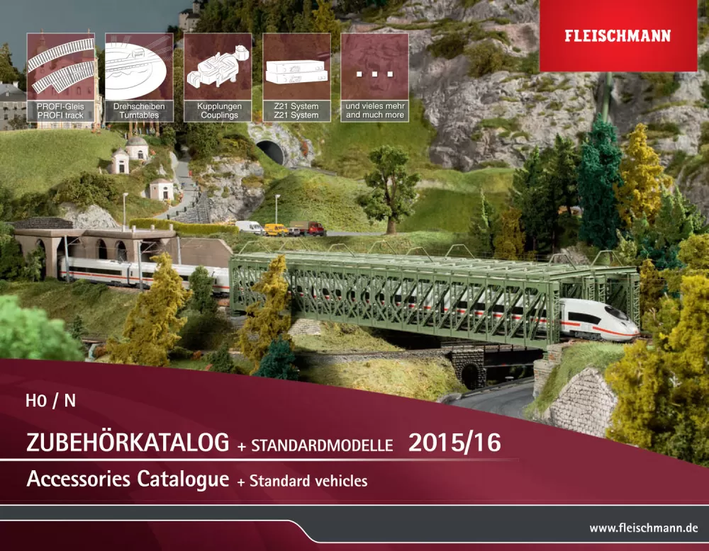 Fleischmann - Accessories Catalogue + Standard vehicles 2015/16 catalog