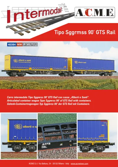 Tipo Sggrmss 90' GTS Rail (ref. 40384) - ACME - Anonima Costruzioni Modellistiche Esatte