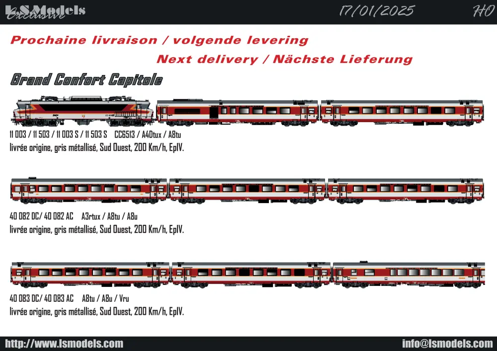 LS Models - Deliveries January 2025