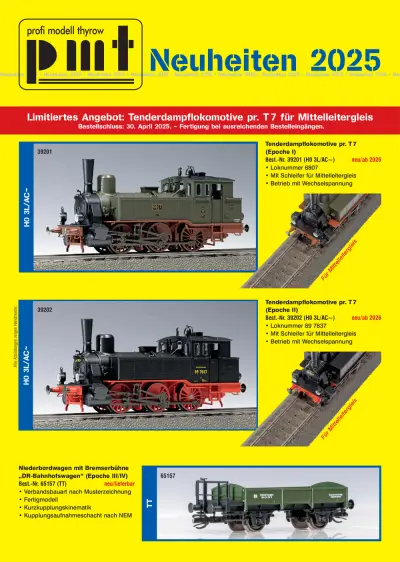 Neuheiten 2025 - PMT - Profi Modell Thyrow