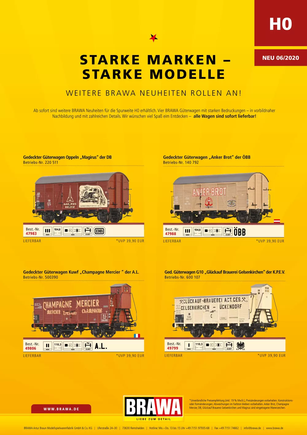 Brawa - Novelties June 2020