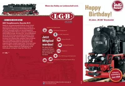 Steam locomotive series 99.72 - LGB