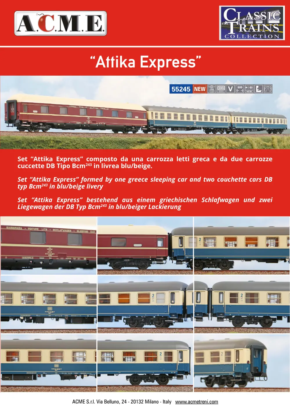 ACME - Anonima Costruzioni Modellistiche Esatte - Attika Express (ref. 55245)