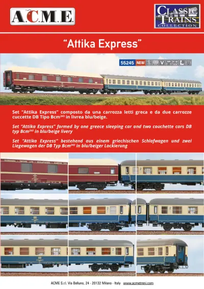 Attika Express (ref. 55245) - ACME - Anonima Costruzioni Modellistiche Esatte