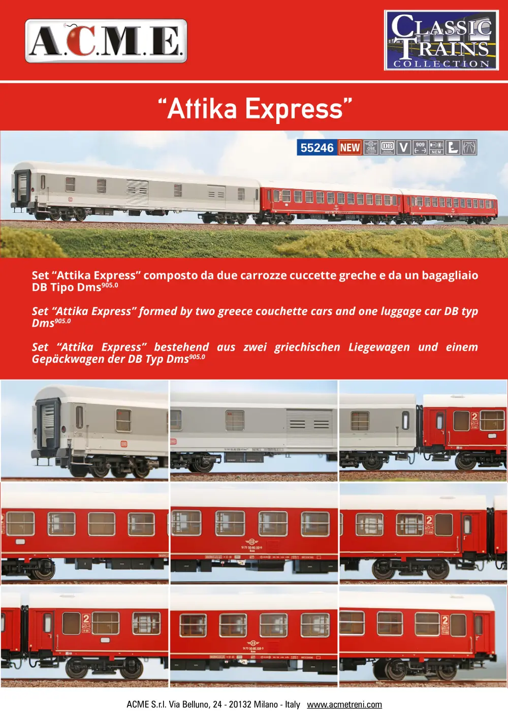 ACME - Anonima Costruzioni Modellistiche Esatte - Attika Express (ref. 55246)