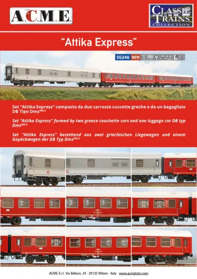 Attika Express (ref. 55246) - ACME - Anonima Costruzioni Modellistiche Esatte