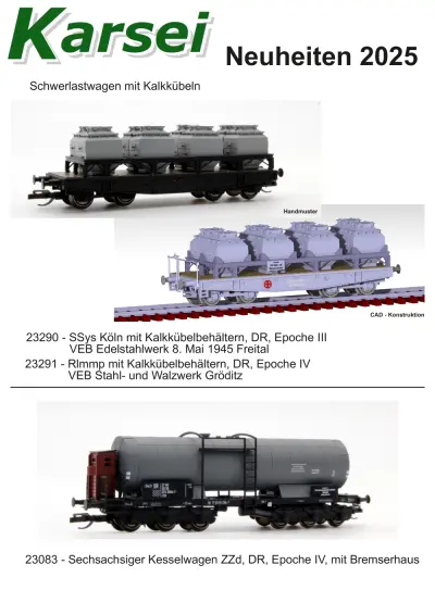 Neuheiten 2025 - KARSEI Modellbahn