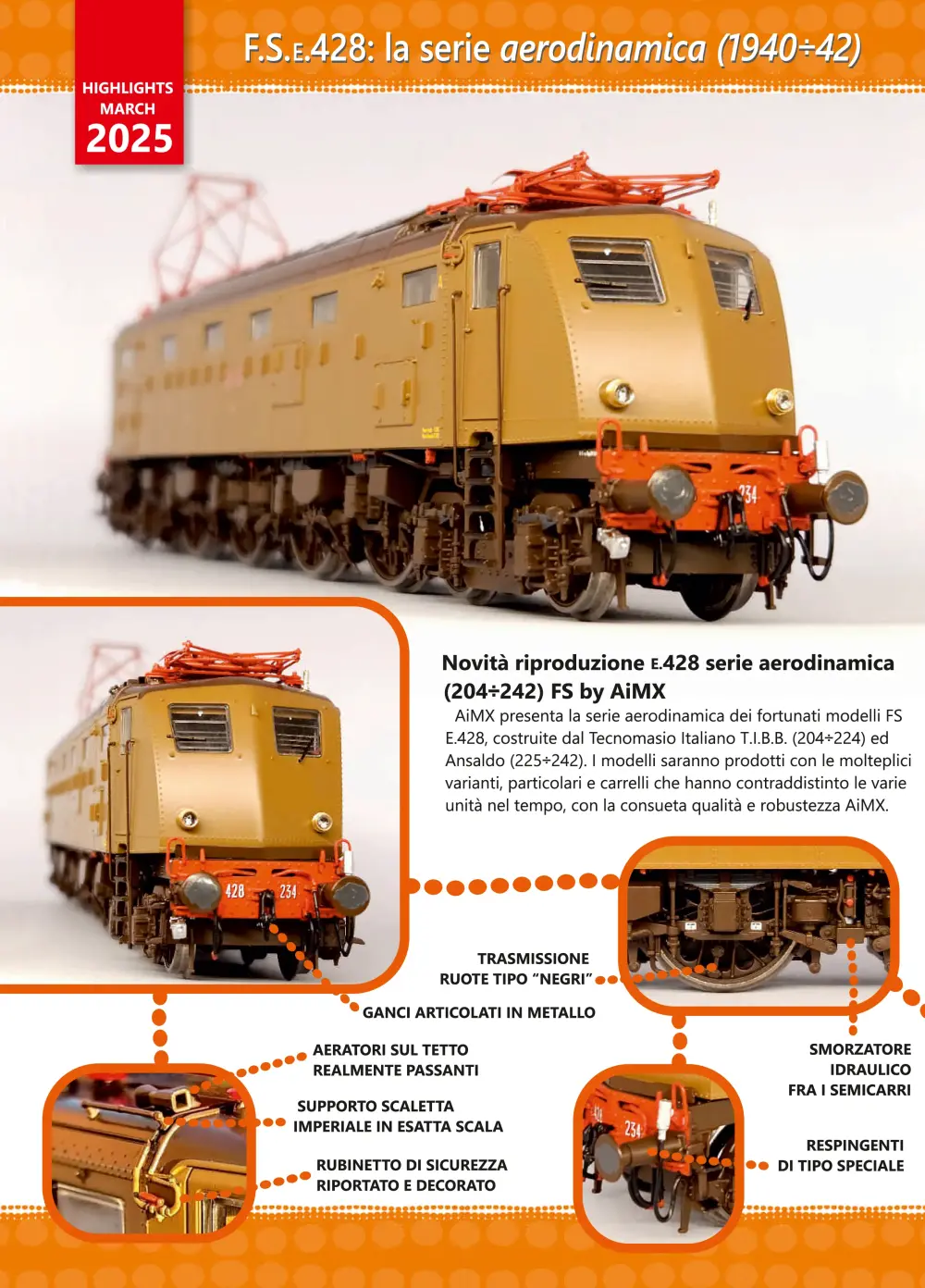 AiMX - Highlights March 2025 - FS E.428.234 & E.428.237 "ANSALDO" locomotiva elettrica