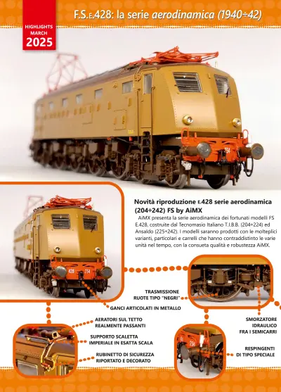 Highlights March 2025 - FS E.428.234 & E.428.237 "ANSALDO" locomotiva elettrica - AiMX