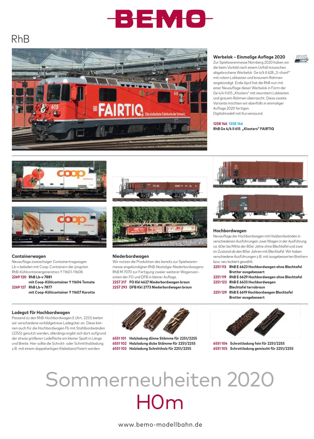 BEMO - Novelties Summer 2020 catalog
