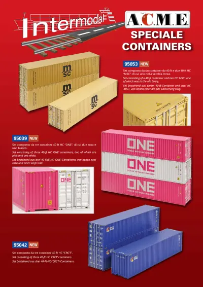 Speciale Containers - ACME - Anonima Costruzioni Modellistiche Esatte