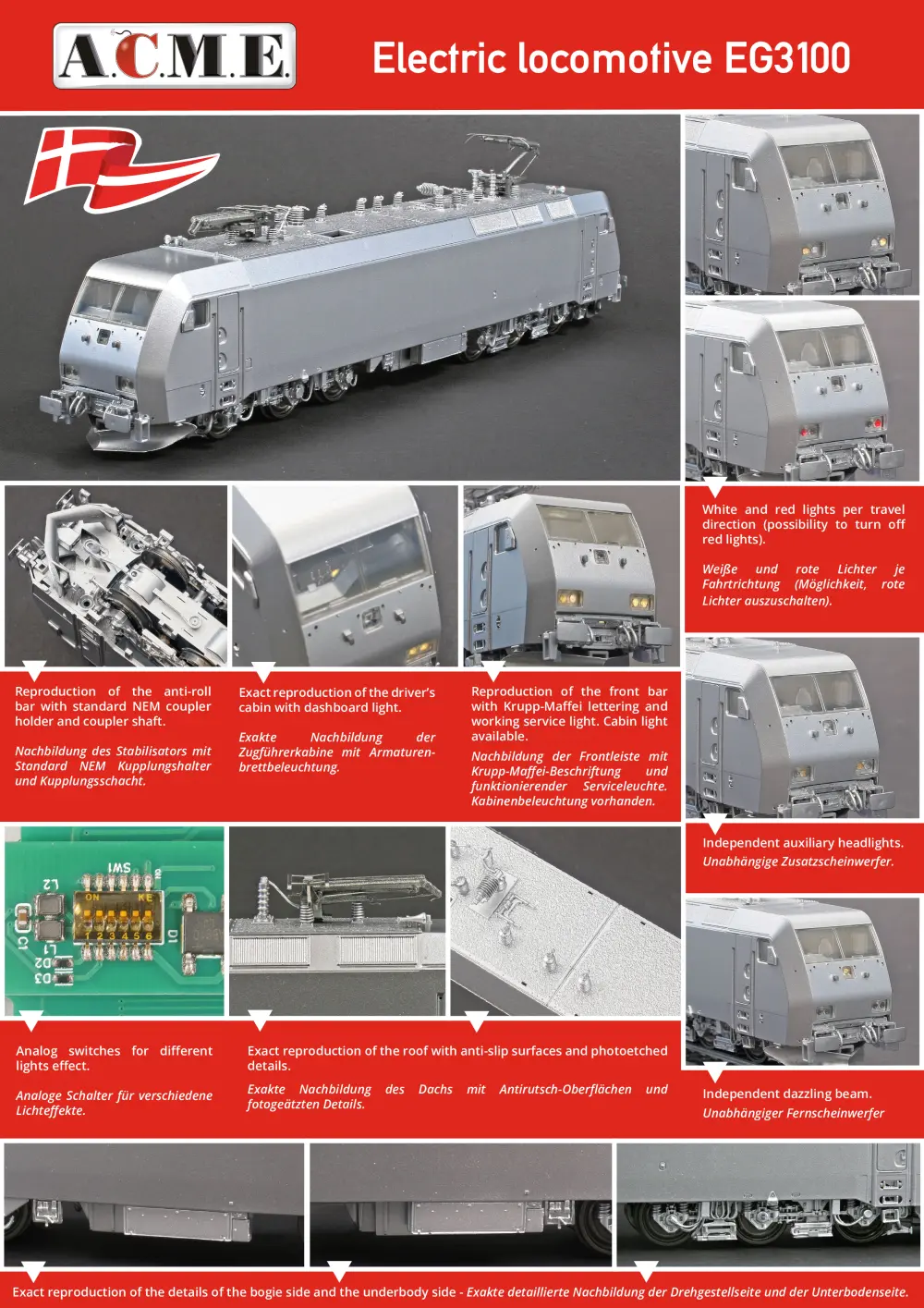ACME - Anonima Costruzioni Modellistiche Esatte - Electric locomotive EG3100