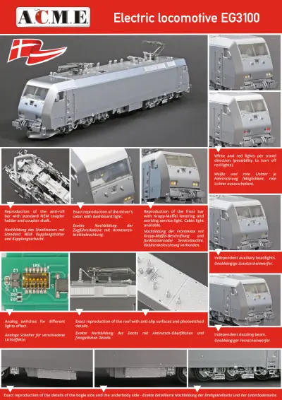 Electric locomotive EG3100 - ACME - Anonima Costruzioni Modellistiche Esatte
