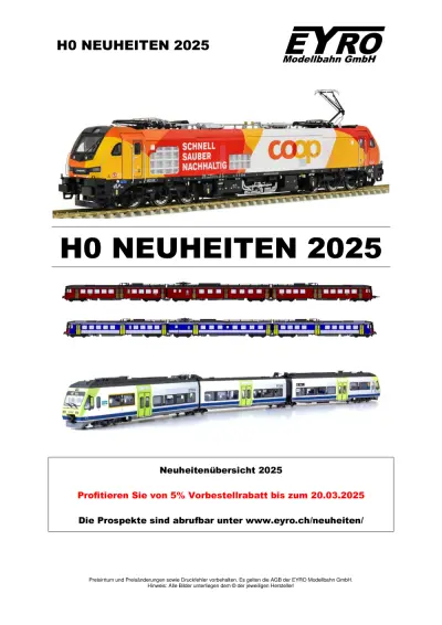 Schweizer Neuheiten 2025 - Eyro Modellbahn GmbH