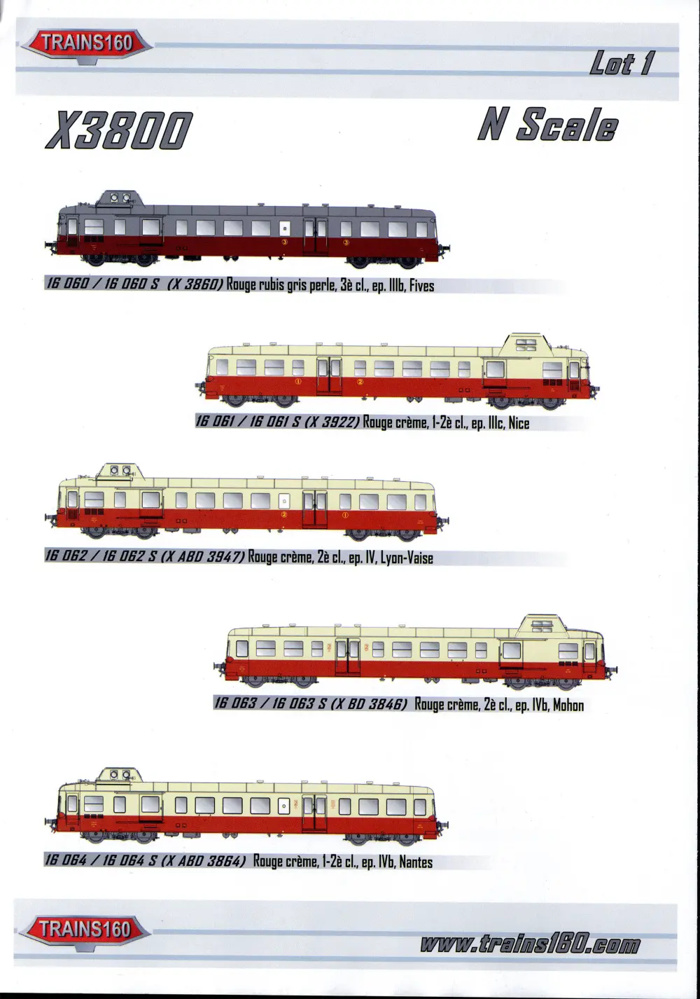 Trains 160 - X3800