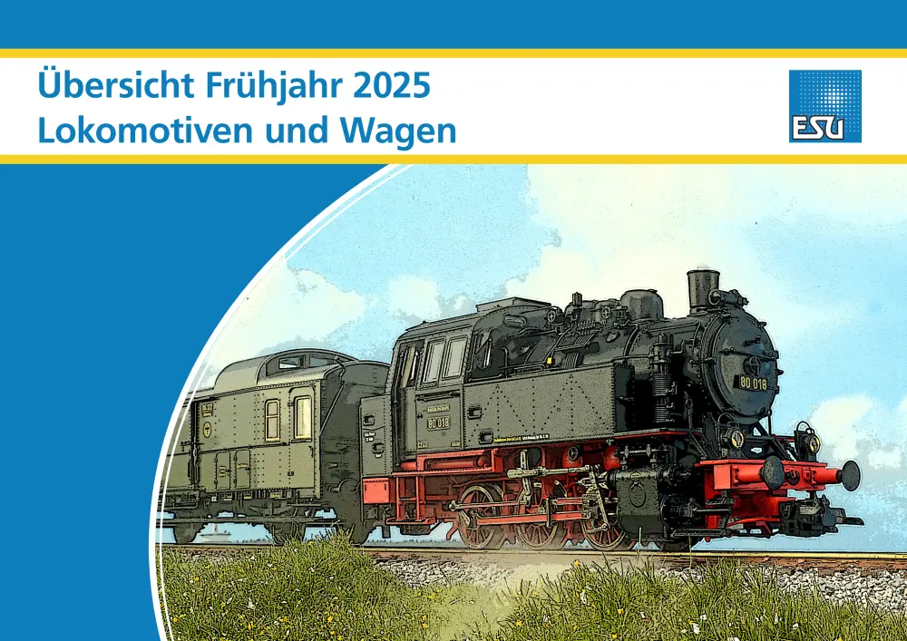 ESU - Übersicht Frühjahr 2025 - Lokomotiven und Wagen