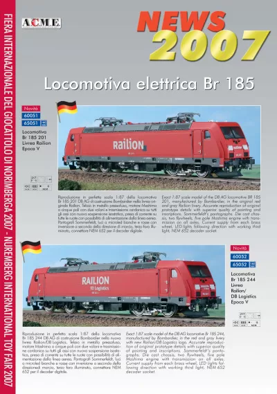 Novelties 2007 - ACME - Anonima Costruzioni Modellistiche Esatte