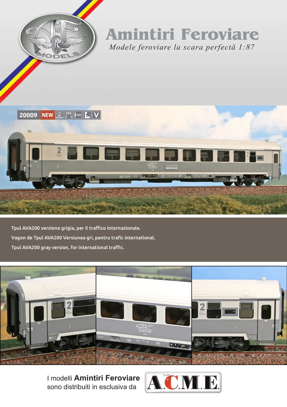 Amintiri Feroviare - CFR - AVA 200 passenger coach (ref. 20009)