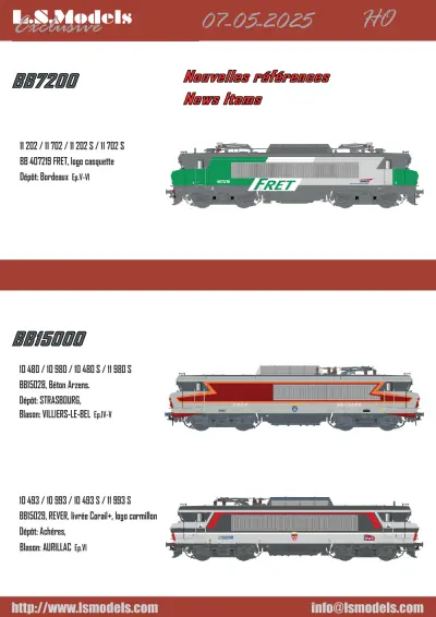 New references & next deliveries (May 2025) - LS Models
