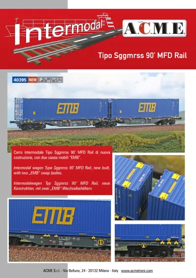 Tipo Sggmrss 90’ MFD Rail (ref. 40395) - ACME - Anonima Costruzioni Modellistiche Esatte
