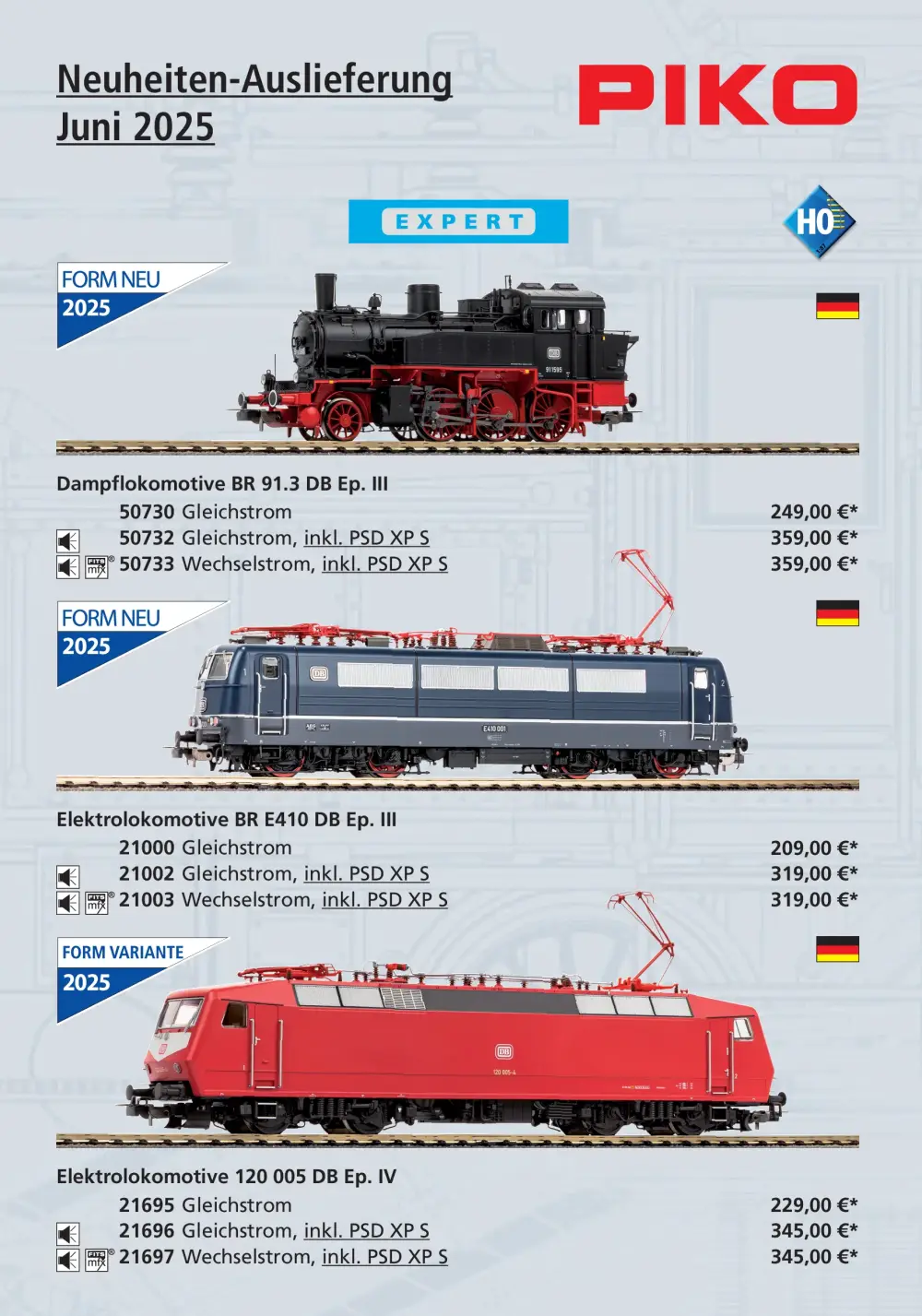 PIKO - Neuheiten-Auslieferung Juni 2025